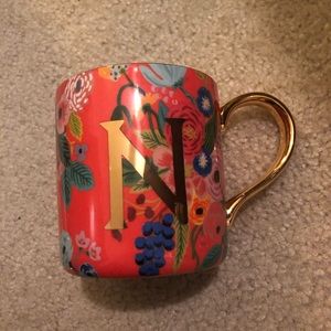 Anthropologie monogrammed N mug